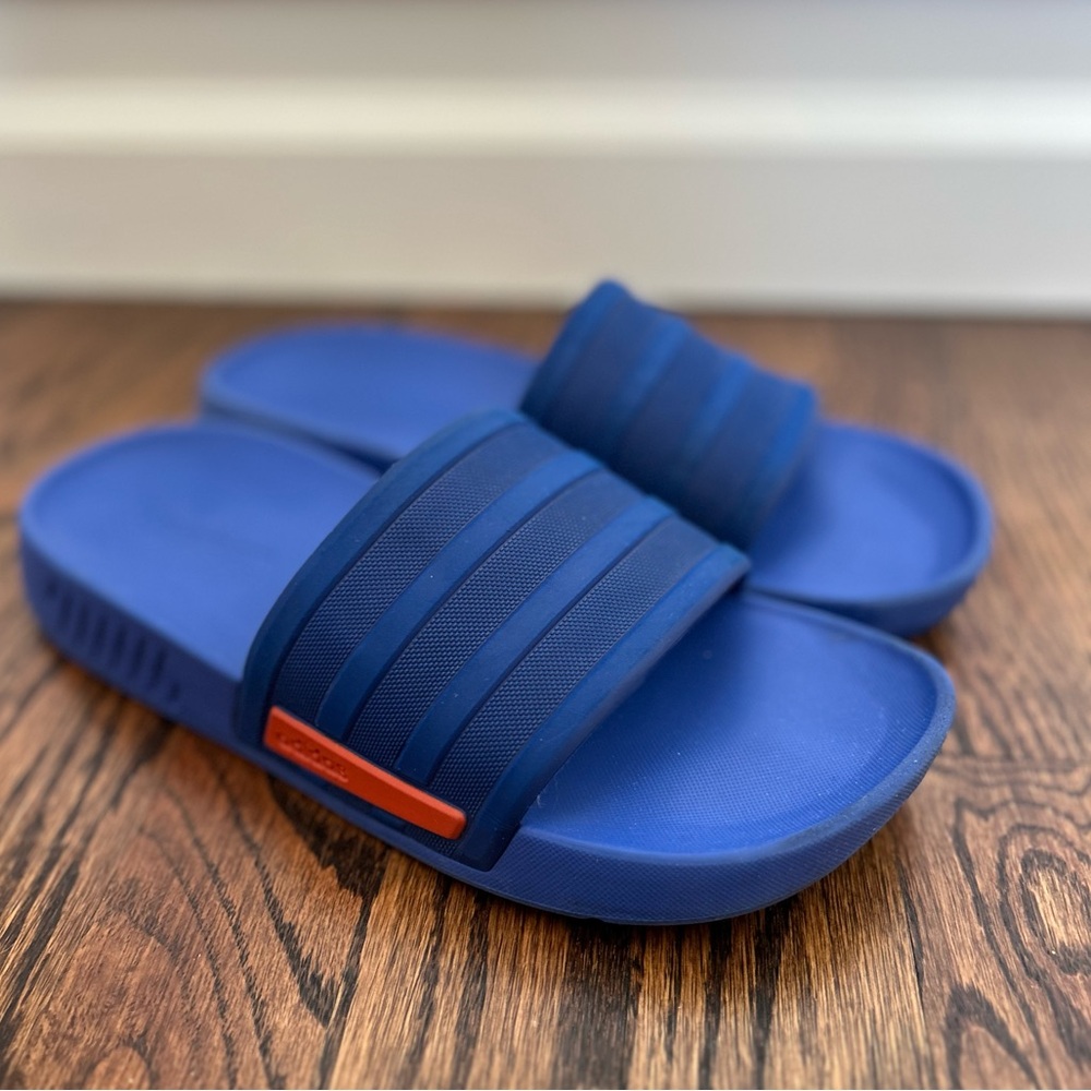 Adidas Racer TR Soccer Slides with Cloudfoam, Royal Blue, Men’s Size 6